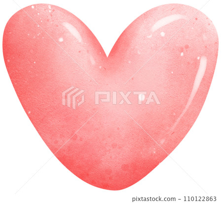 Heart watercolor illustration, valentine's day Heart watercolor illustration, valentine's day 110122863