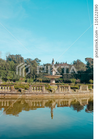 Sculptures and fountains of the Boboli gardens. Florence, Tuscany. Italy Sculptures and fountains of the Boboli gardens. Florence, Tuscany. Italy 110122890