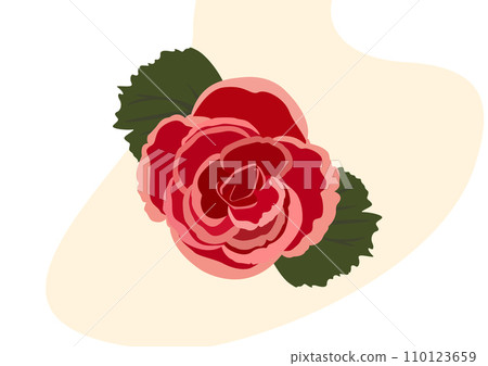 Vector pink rose flower Vector pink rose flower 110123659