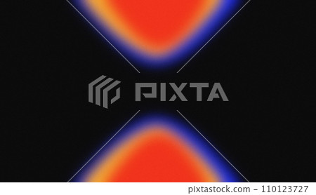 Thermal Infrared blurred Vibrant wave Blurred color gradient abstract noise futuristic retro background backdrop banner poster card wallpaper website header design 110123727