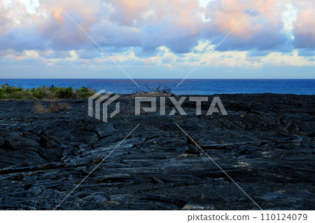Fresh hardened Lava Kilauea volcano Fresh hardened Lava Kilauea volcano 110124079