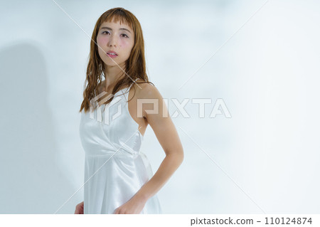 Transparent female portrait 110124874