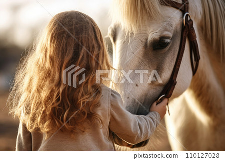 Girl with a Horse, Generative AI 110127028