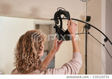 Gamer boy in his room Gamer boy in his room 110128732