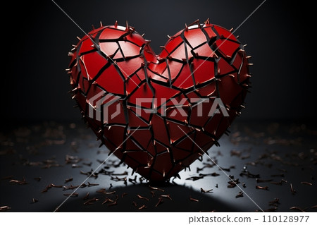 Loneliness and Heartbreak - Symbolic Representation of Love, Loss, and Emotional Turmoil Loneliness and Heartbreak - Symbolic Representation of Love, Loss, and Emotional Turmoil 110128977