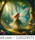 colorful fairy illustration 110129573
