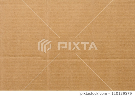 Brown corrugated cardboard texture, full frame Brown corrugated cardboard texture, full frame 110129579