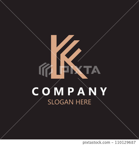 Letter KA, AK initial Logo, simple and Luxury monogram Icon Vector business identity design Template Letter KA, AK initial Logo, simple and Luxury monogram Icon Vector business identity design Template 110129687