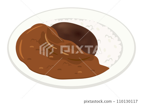 Western food_hamburger curry rice Western food_hamburger curry rice 110130117
