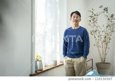 Smiling man in his mid-50s 110130307