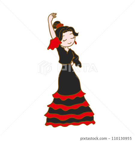 跳弗拉明戈舞的女人 110130955