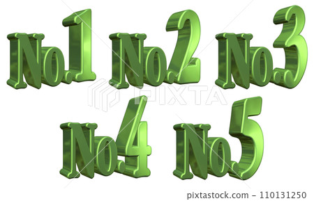 3DCG characters [No.1/No.2/No.3/No.4/No.5] Green, Green 110131250