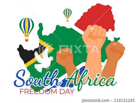 Happy South Africa Freedom Day Vector Illustration on 27 April with Waving Flag and Ribbon in National Holiday Flat Cartoon Background Design Happy South Africa Freedom Day Vector Illustration on 27 April with Waving Flag and Ribbon in National Holiday Flat Cartoon Background Design 110131285