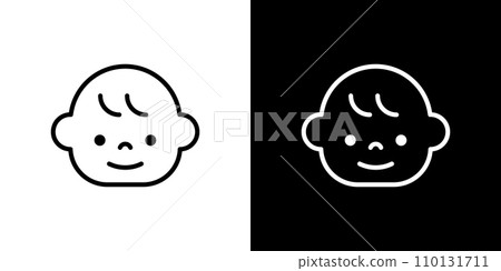 baby face icon baby face icon 110131711