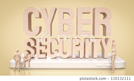 The cyber security for technology and it concept 3d rendering. The cyber security for technology and it concept 3d rendering. 110132111