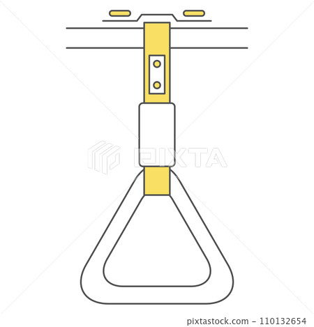 Station-related single illustration icon handrail 110132654