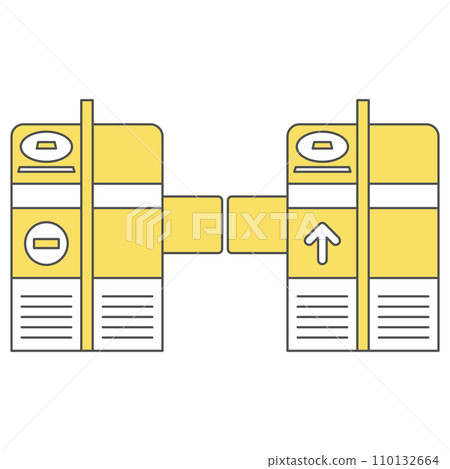 車站相關單圖圖示檢票口 車站相關單圖圖示檢票口 110132664