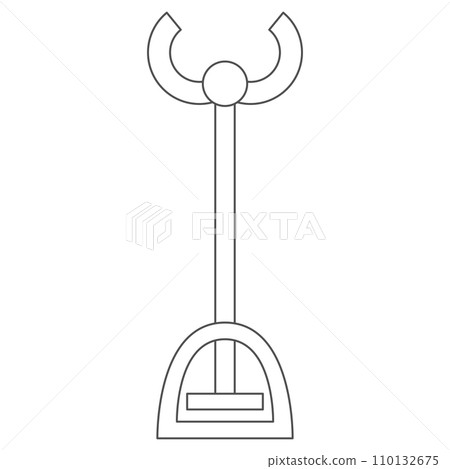 Station-related single illustration icon magic hand 110132675