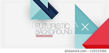Triangle Vector Background Illustration For Wallpaper, Banner, Background, Card, Book Illustration, landing page 110133360