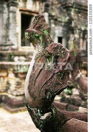 Angkor Wat Naga stone statue 110133369