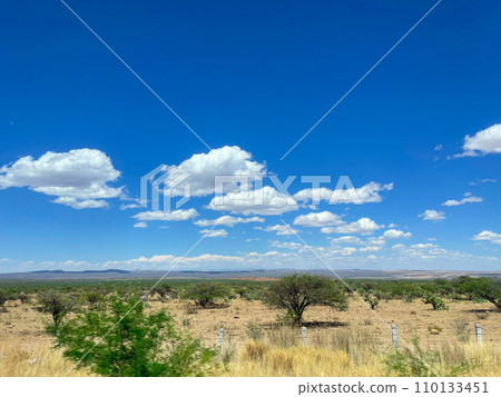 Scenery along National Route 45 running on the outskirts of Fresrinho, Mexico 110133451