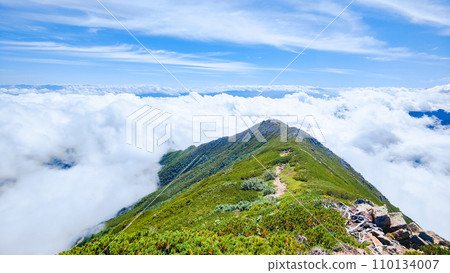 Summer Mt. Jonen climbing (Mae Jonendake - Jonendake: Sea of clouds) 110134007