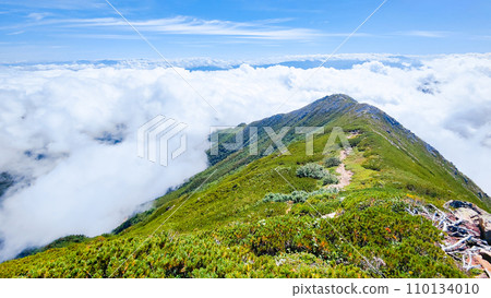 Summer Mt. Jonen climbing (Mae Jonendake - Jonendake: Sea of clouds) 110134010