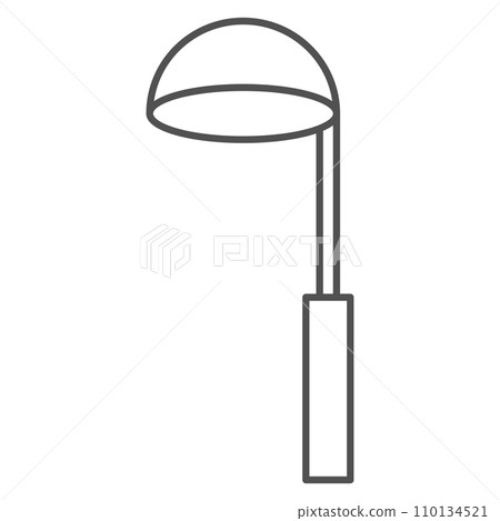 Line drawing single item illustration icon of daily necessities ladle 110134521
