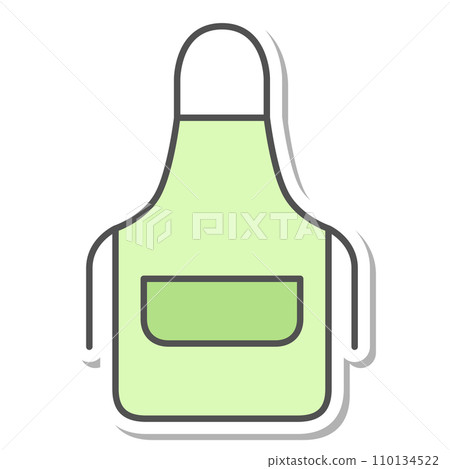 Daily necessities sticker single item illustration icon apron 110134522