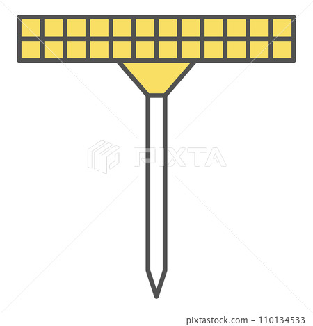Stationery line drawing single item illustration icon thumbtack Stationery line drawing single item illustration icon thumbtack 110134533