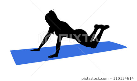 female, fitness, smartphone 110134614