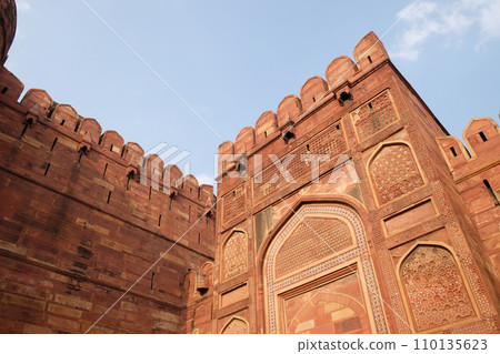 Red Fort in Agra, Uttar Pradesh, UNESCO World heritage site, India 110135623