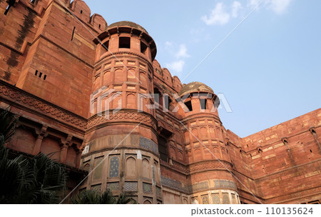 Red Fort in Agra, Uttar Pradesh, UNESCO World heritage site, India 110135624