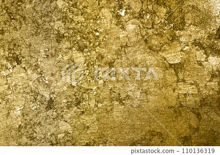 Gold background. Gold metallic texture. Trendy template for holiday. 110136319