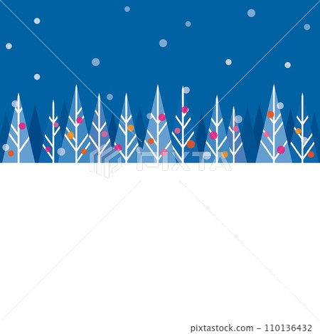 Snow scene 110136432