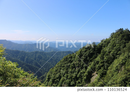 Ishizuchi mountain range in summer Ishizuchi mountain range in summer 110136524