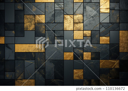 background, gold, cube 110136672