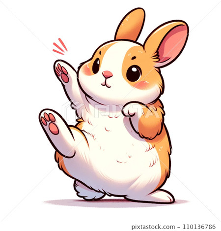 rabbit punching rabbit punching 110136786