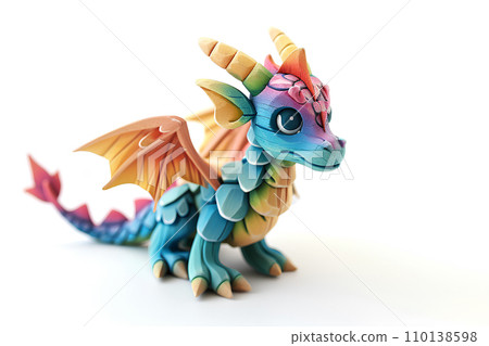 Colorful and cute dragon-1 110138598