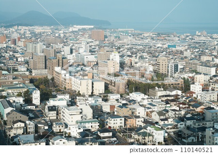 從香川縣政府展望台看到的香川大學校園（12月上午9點拍攝） 110140521