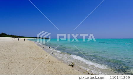 Okanekyu Beach and Yurigahama Beach in Yoron Island, Kagoshima Prefecture Okanekyu Beach and Yurigahama Beach in Yoron Island, Kagoshima Prefecture 110141269