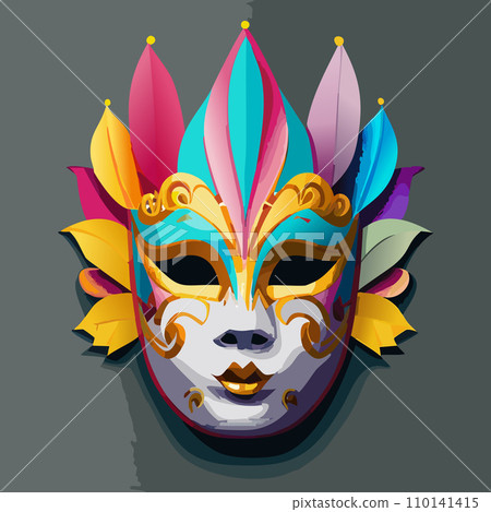 Carnival. Carnival mask. Design for poster. 2024. February 8. Colorful birthday or carnival background. Venetian carnival mask. Background. Carnival. Carnival mask. Design for poster. 2024. February 8. Colorful birthday or carnival background. Venetian carnival mask. Background. 110141415