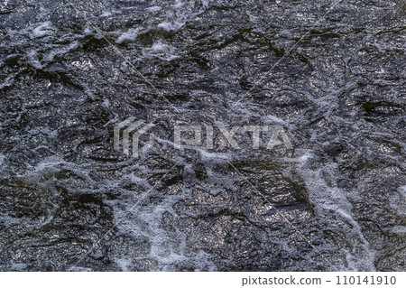 Close up detail of fierce white water river rapids from a clean deep green colored river forming a textured background Close up detail of fierce white water river rapids from a clean deep green colored river forming a textured background 110141910