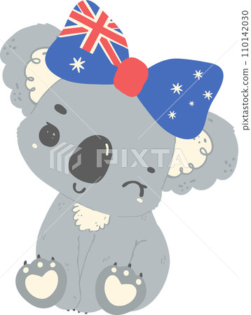 Cute Australia Day Koala - Stock Illustration [110142030] - PIXTA