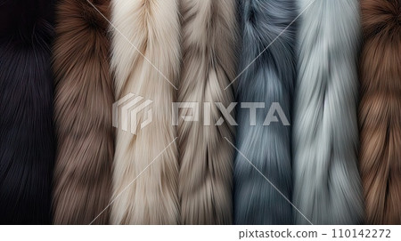 Multicolored fur texture. Multicolored fur texture. 110142272