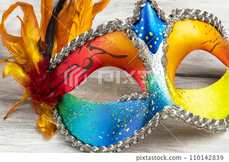 Carnival. Carnival mask. Design for poster. 2024. February 8. Colorful birthday or carnival background. Venetian carnival mask. Background. Carnival. Carnival mask. Design for poster. 2024. February 8. Colorful birthday or carnival background. Venetian carnival mask. Background. 110142839