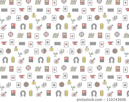 Gambling wallpaper pattern illustration 110143606