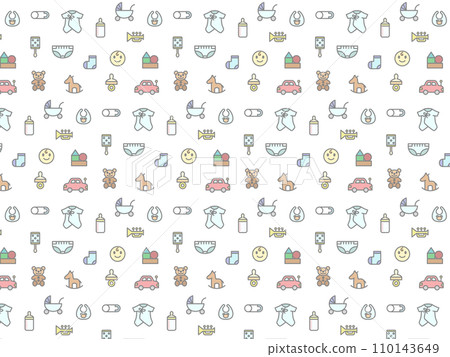 育兒嬰兒用品壁紙圖案插畫 110143649