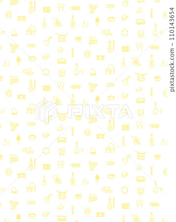 樂器壁紙圖案插畫 樂器壁紙圖案插畫 110143654