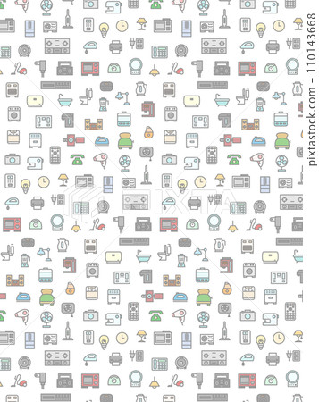 電器桌布插畫 電器桌布插畫 110143668
